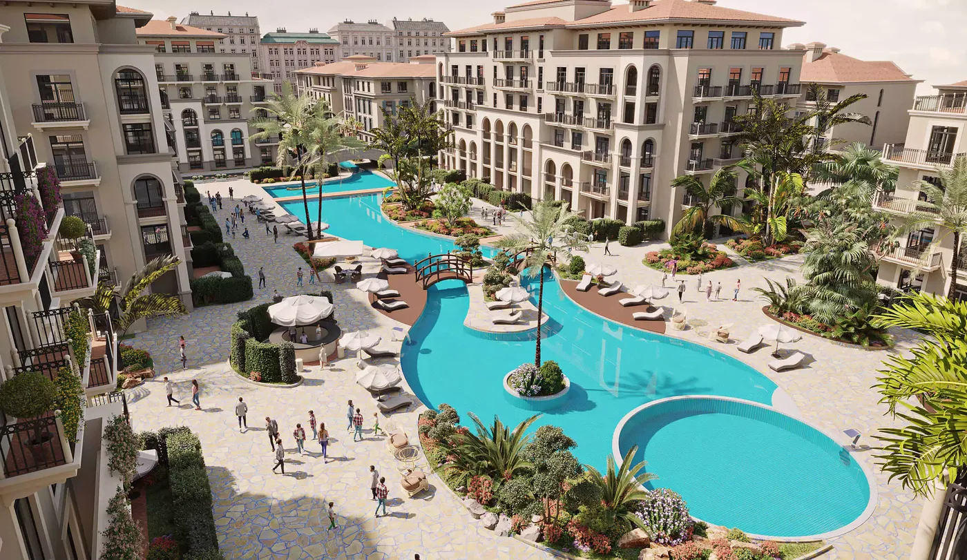 Marina Village с высоты